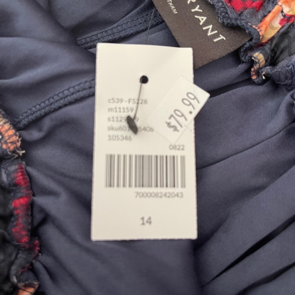 Lane Bryant NWT‎ Size 14 Geometric Pattern Skirt with Elastic Waist & Sash - Picture 9 of 10